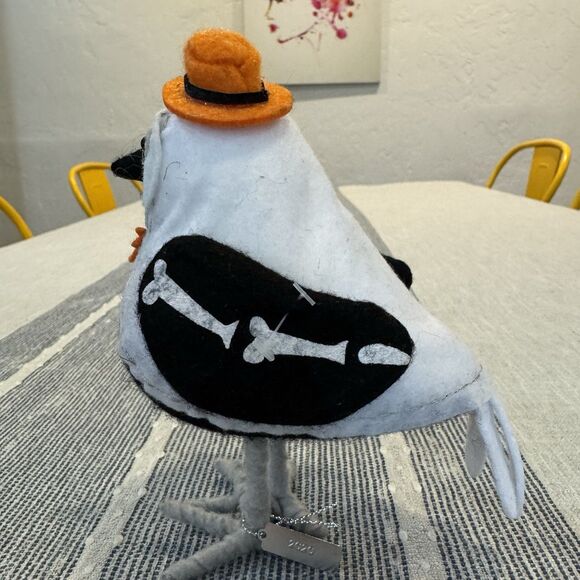 Target Hyde & Eek Featherly Friends Bonesy Halloween Skeleton Fabric Bird 2020 - Picture 4 of 6